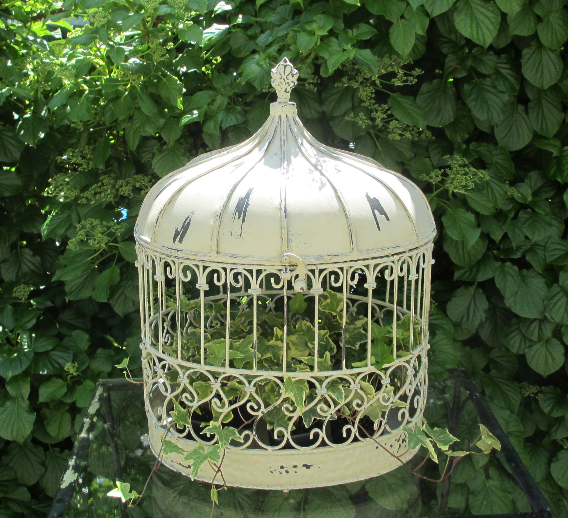 Vintage Birdcage Planter
