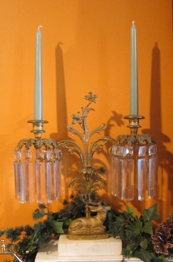 Pair of Antique American Girondels from 1830