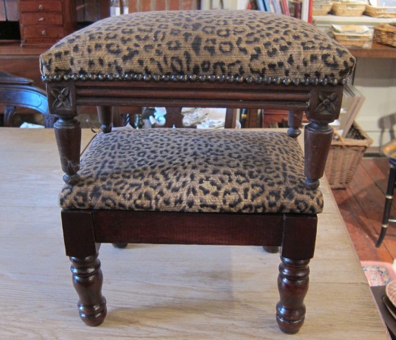 Pair of antique foot stools