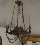 Continental Brass Chandelier, c 1840