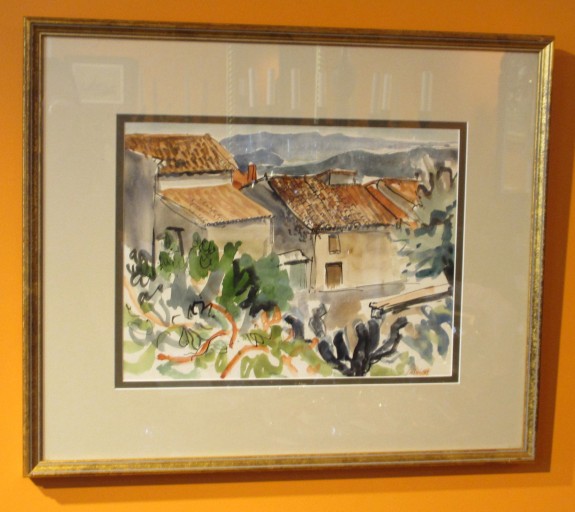 Houses in Seillons, Watercolor