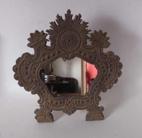 19th Century Italian Ornate Wood Frame Mirror